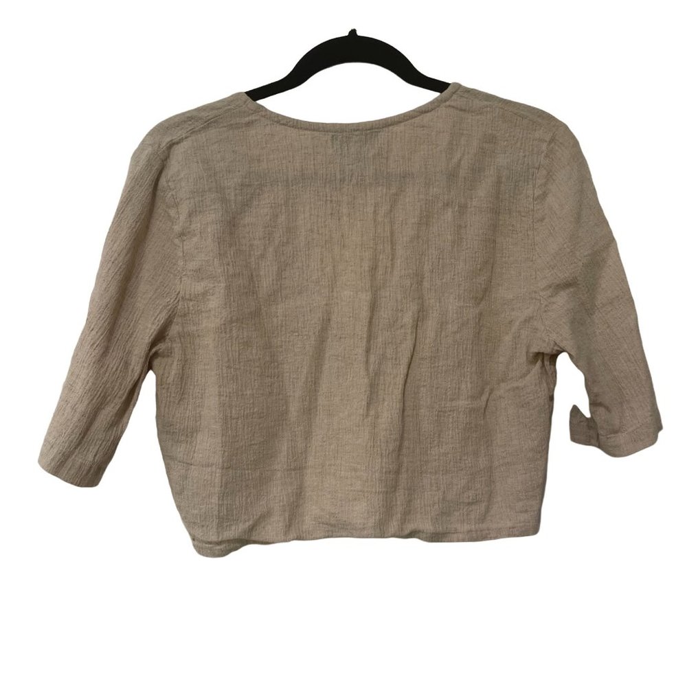 Majorelle Open Button Front Crop Top - image 5